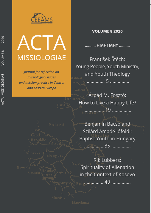 					View Vol. 8 (2020): Acta Missiologiae 2020
				